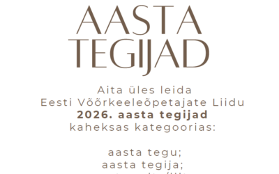 Esita kandidatuur EVÕLi aasta tegija 2026 kaheksas kategoorias